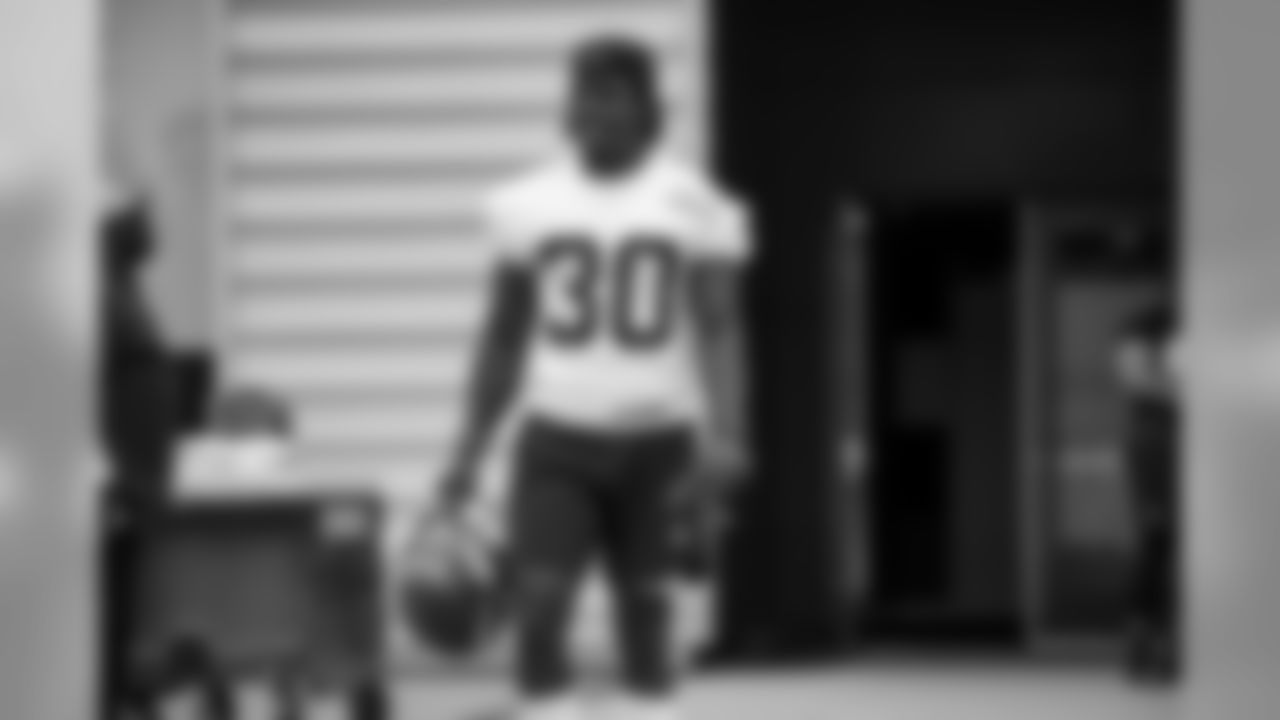 Running Back D'Ernest Johnson (30) during the first day of minicamp on June 4, 2019.