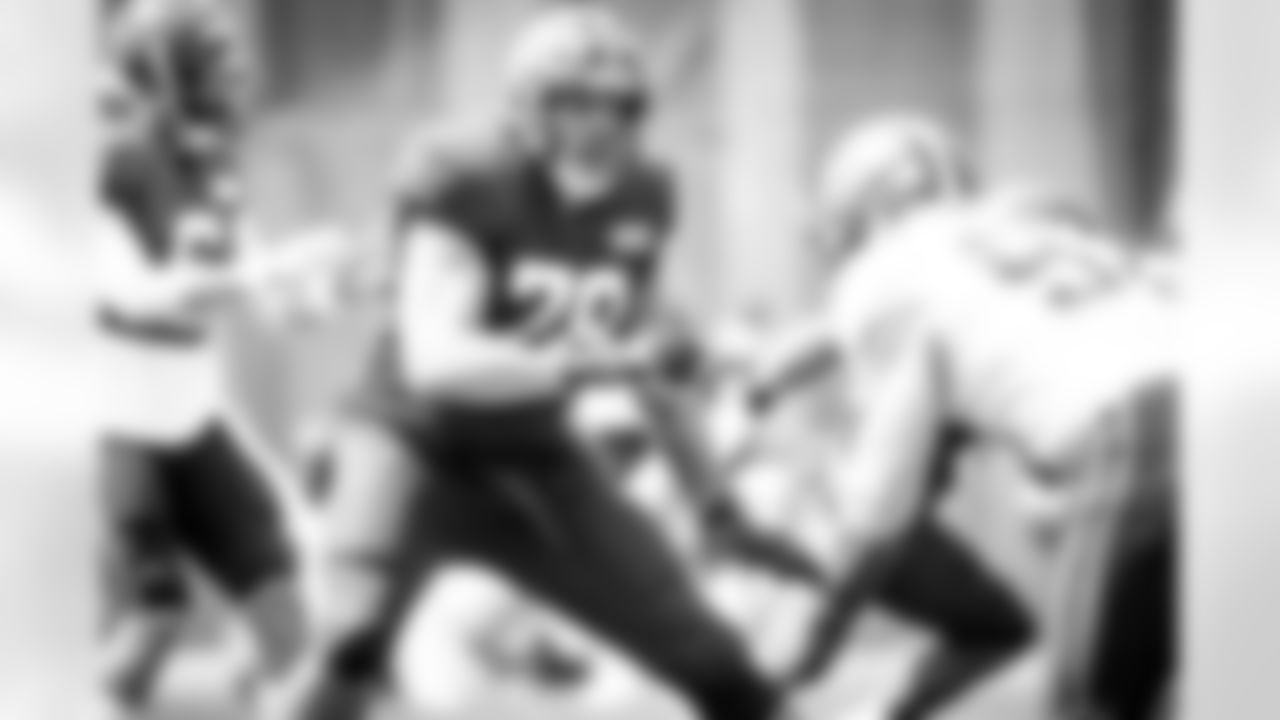 Offensive tackle Jack Conklin (78) during practice on August 25, 2020