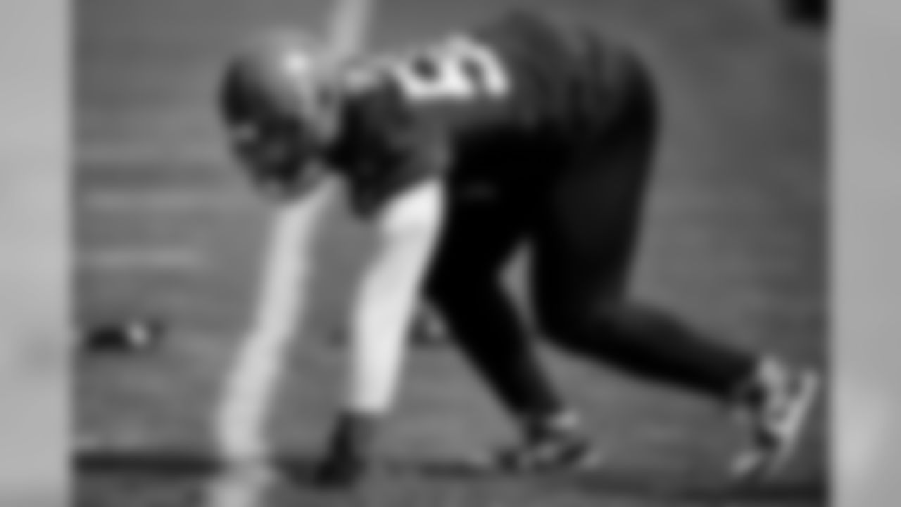 Defensive end Chris Smith (50) during the third practice of OTAs on May 16, 2019