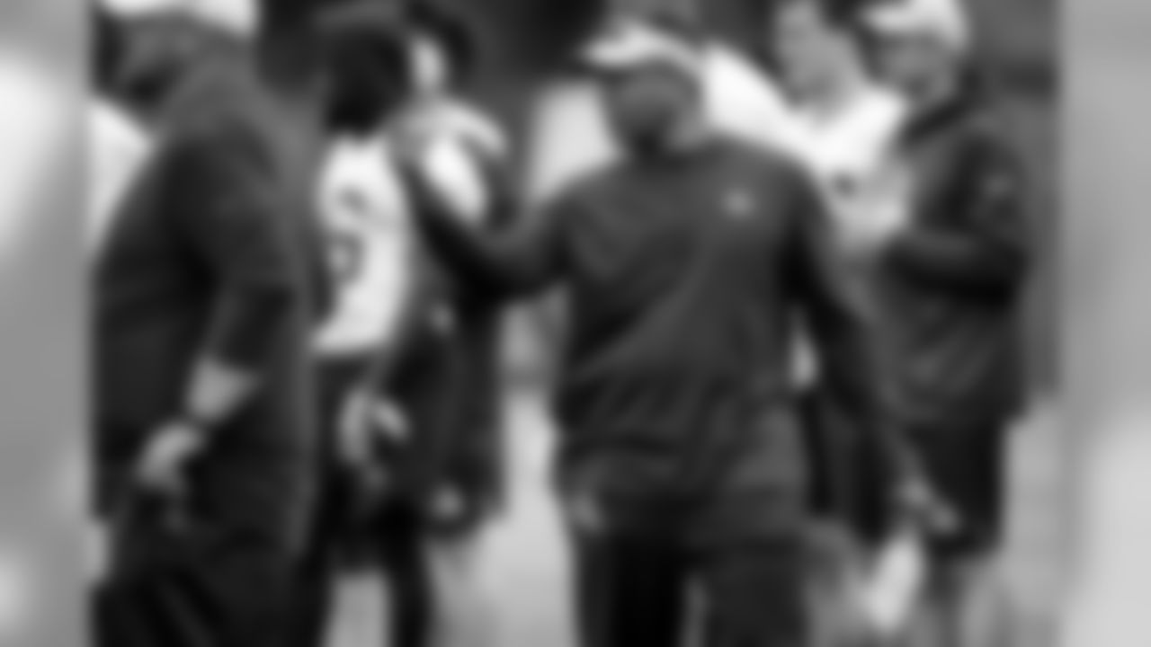 Defensive Coordinator Steve Wilks during the seventh practice of OTAs on May 28, 2019.