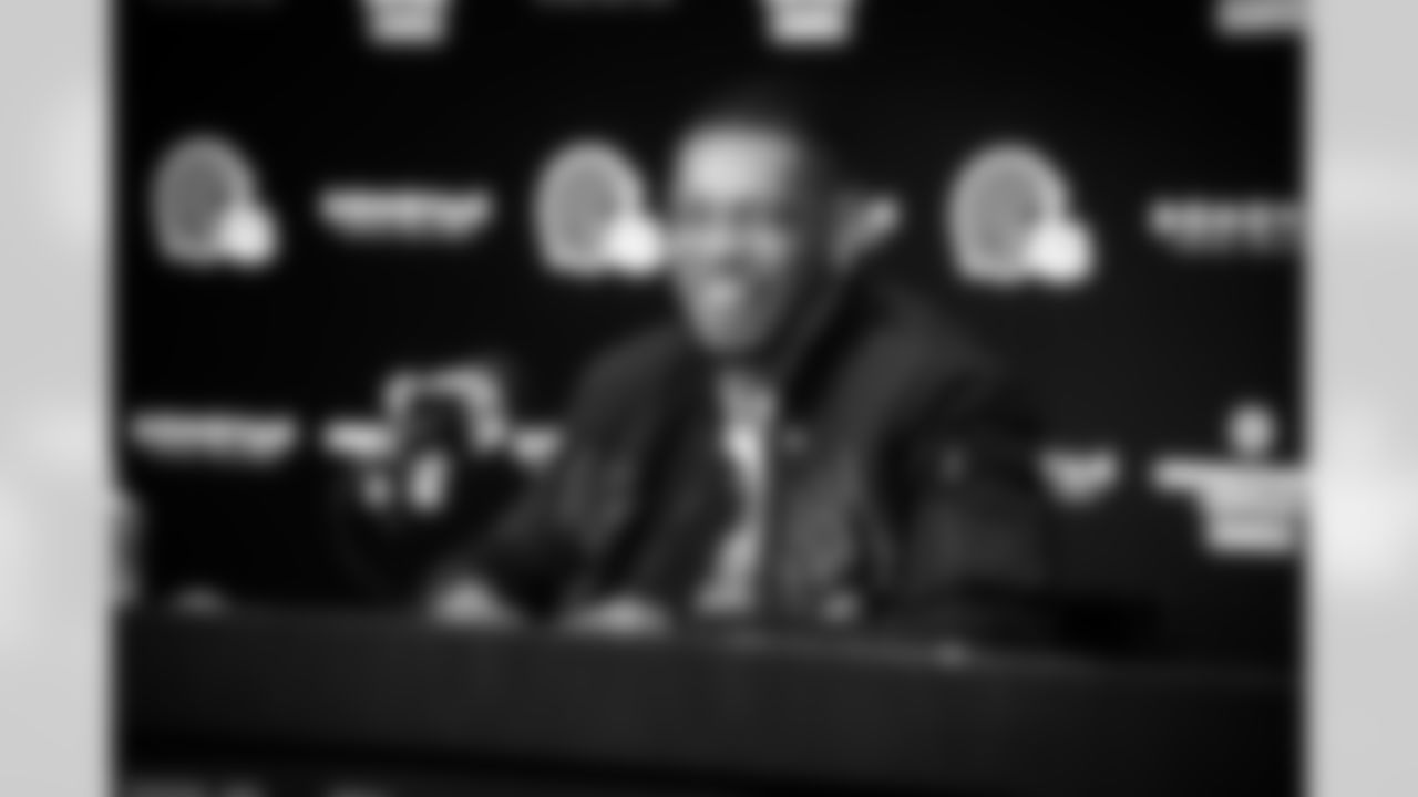 Joe Haden Retirement Press Conference in the Dino Lucarelli Media Center at CrossCountry Mortgage Campus on October 29, 2022.