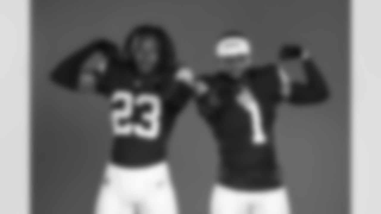 Cornerback Martin Emerson Jr. (23) and Safety Juan Thornhill (1) during 2023 Production Day at CrossCountry Mortgage Campus on June 5, 2023.