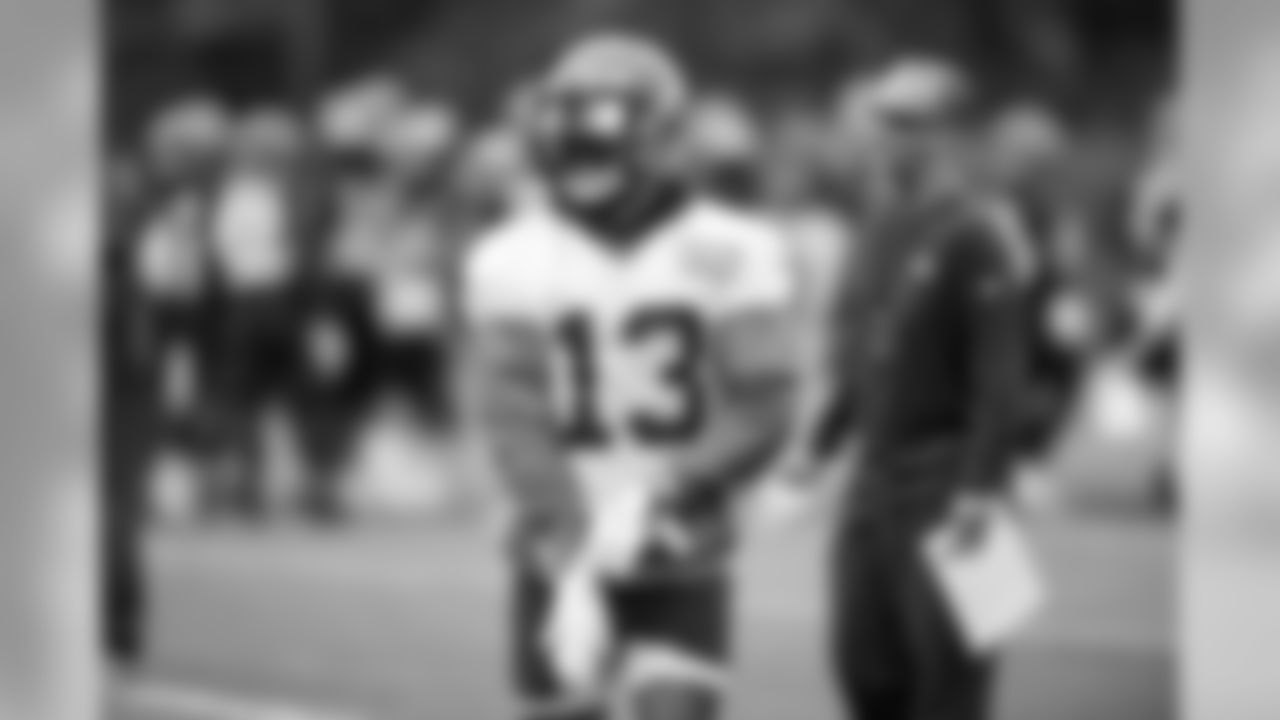 Wide receiver Odell Beckham Jr. (13) during the first day of minicamp on June 4, 2019.