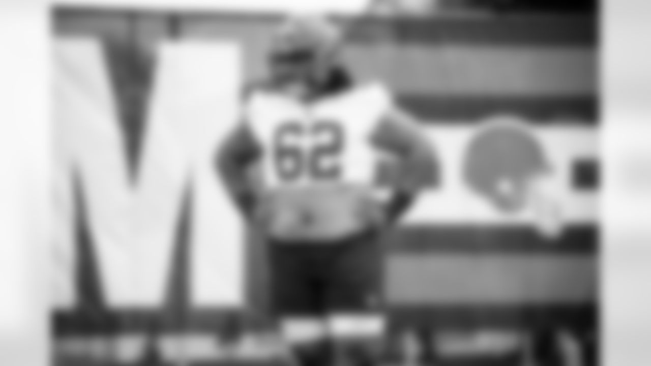 Defensive tackle Siaki Ika (62) during practice on the first day of Rookie Minicamp at CrossCountry Mortgage Campus on May 12, 2023.
