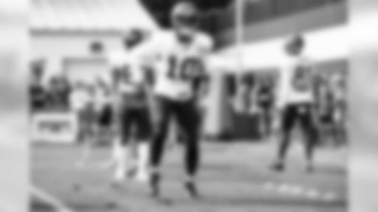 Wide receiver Jaelen Strong (10) during the seventeenth day of camp on August 19, 2019.
