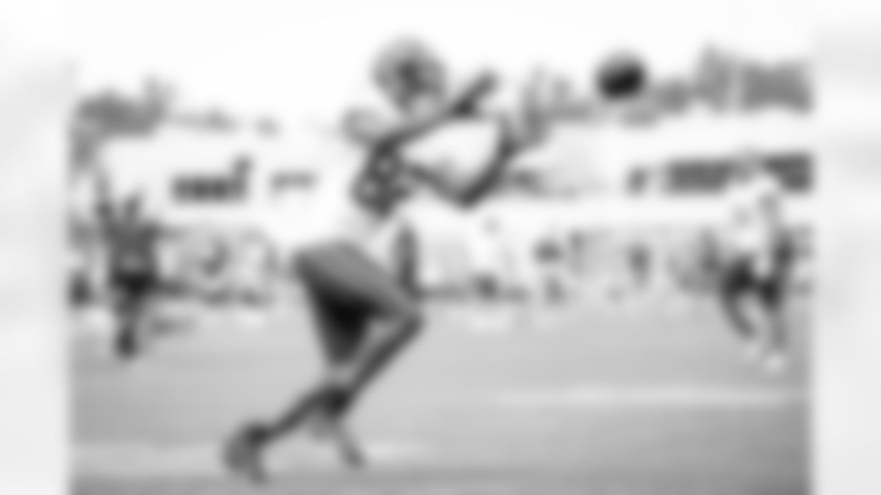 Wide receiver Rashard Higgins (82) during the first day of joint practices with the New York Giants on August 19, 2021.