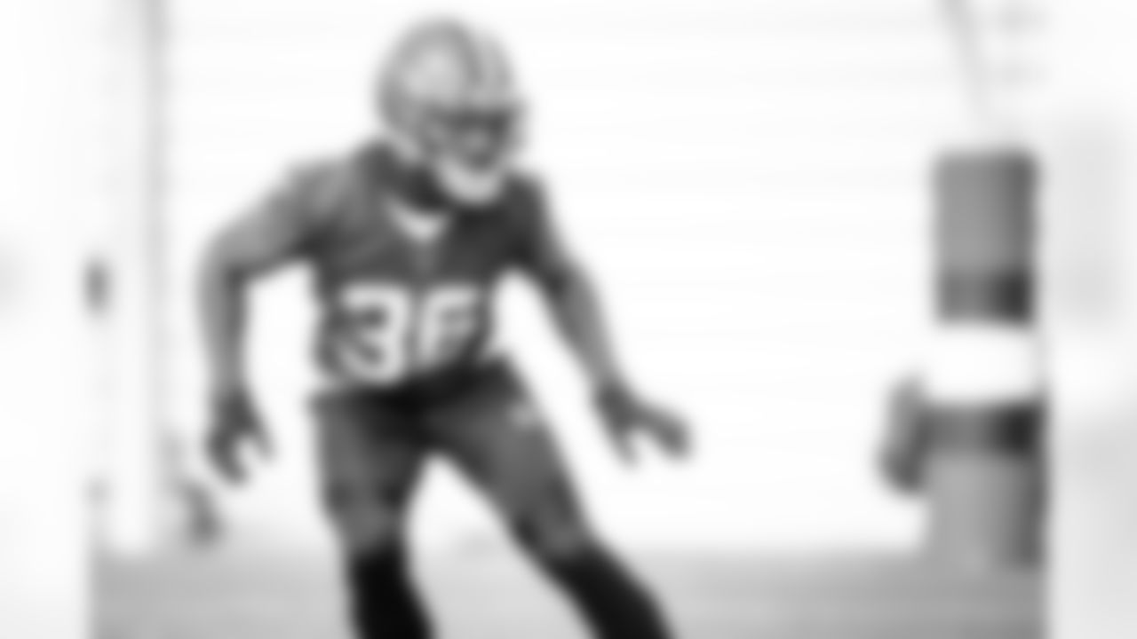Cornerback M.J. Stewart Jr. (36) during practice on October 6, 2021.