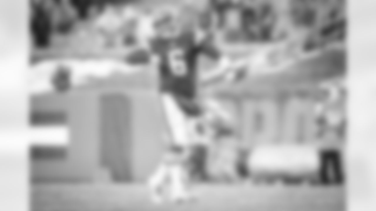 Quarterback Baker Mayfield (6) during a NFL football game between the Philadelphia Eagles and Cleveland Browns on November 22, 2020 at FirstEnergy Stadium. The Browns won 22-17.