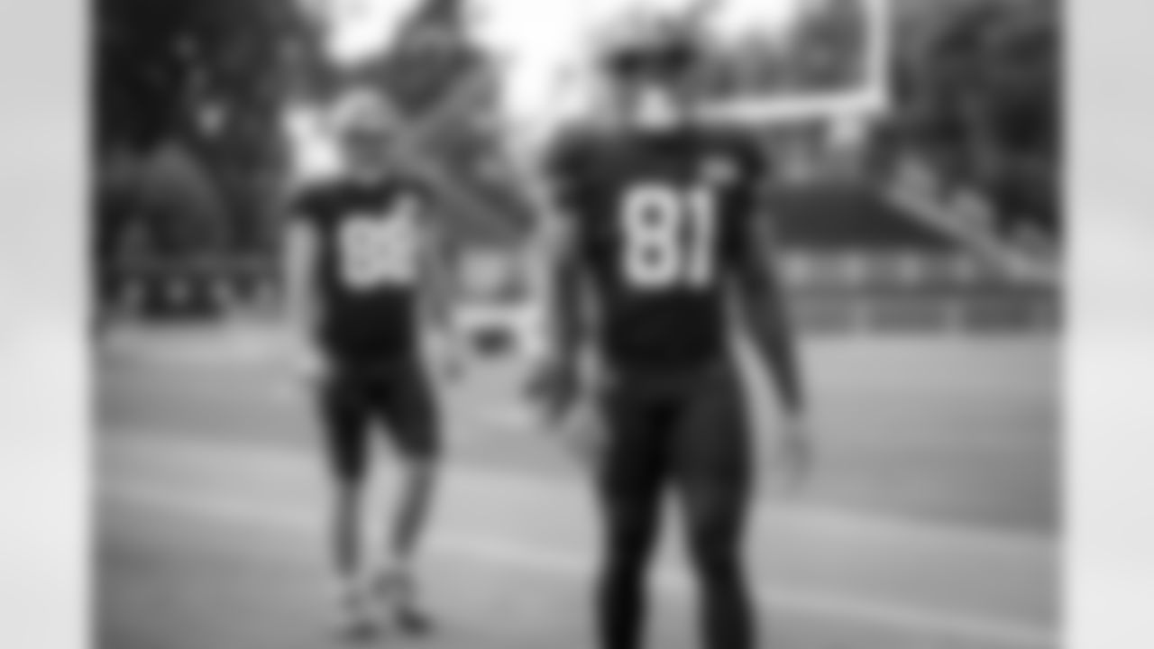 Tight end Zaire Mitchell-Paden (81) during practice at CrossCountry Mortgage Campus on August 31, 2022.