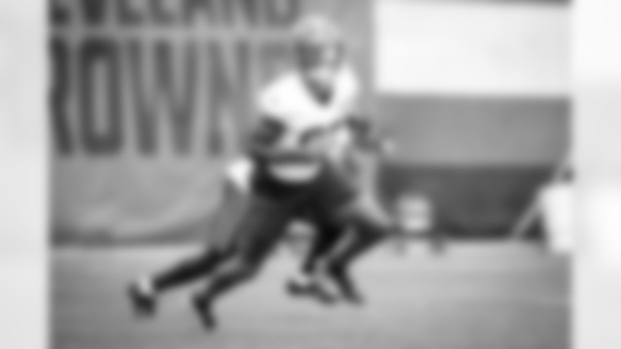 Wide receiver Rashard Higgins (82) during practice on October 14, 2020