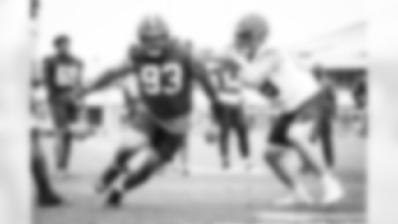 Defensive tackle Tommy Togiai (93) during the fourteenth day of training camp on August 17, 2021.