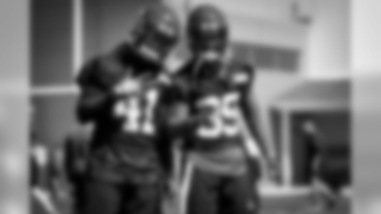 Cornerback Lenzy Pipkins (41) and Cornerback Terrance Mitchell (39) during the second practice of OTAs on May 15, 2019