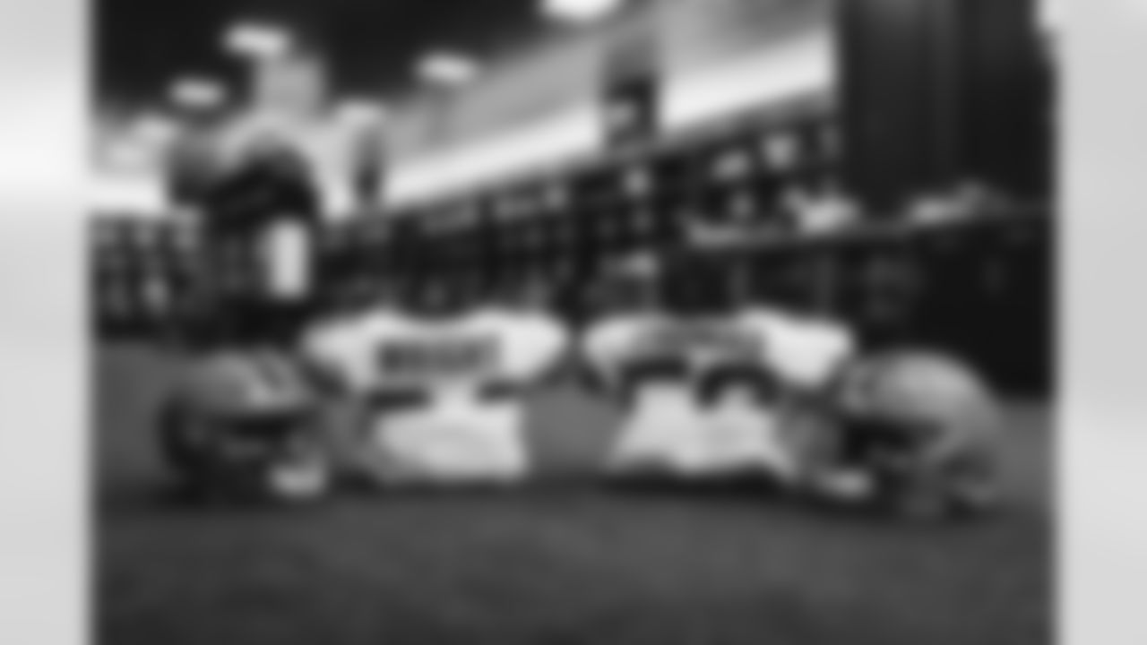 The locker room before a preseason NFL football game between the Chicago Bears and Cleveland Browns on August 27, 2022 at FirstEnergy Stadium.