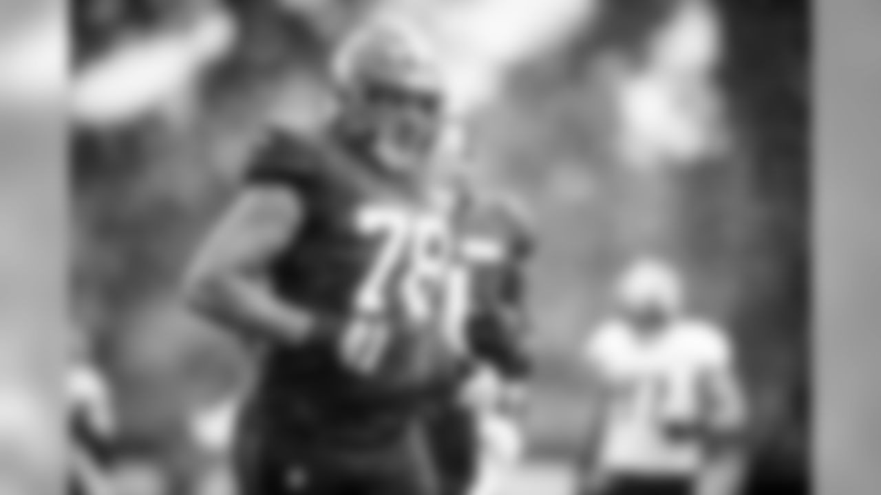 Offensive tackle Jack Conklin (78) during practice on August 17, 2020
