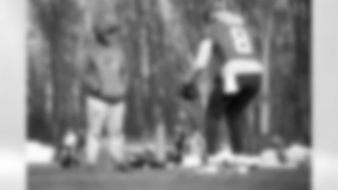 Quarterback Coach Drew Petzing during practice at CrossCountry Mortgage Campus on December 28, 2022.
