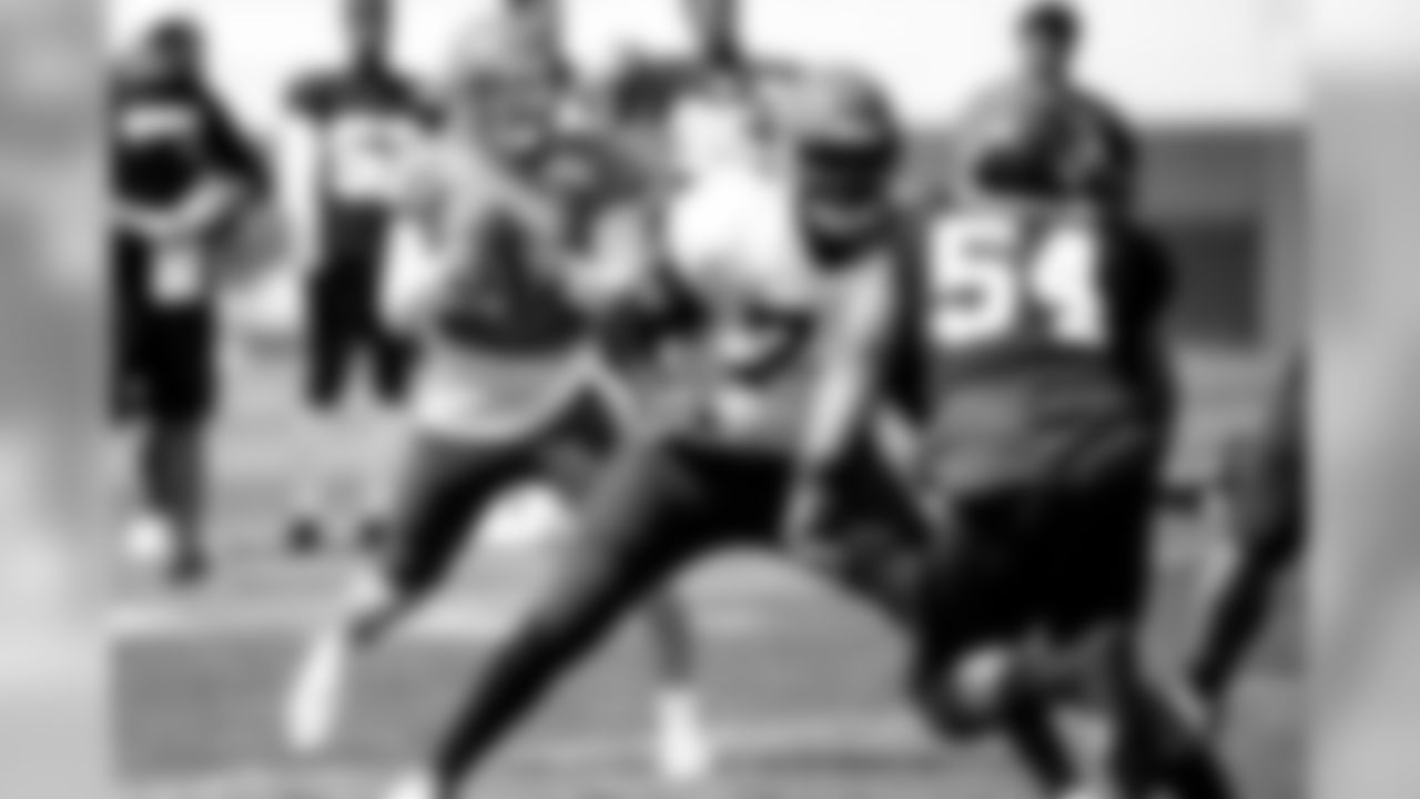 Quarterback Baker Mayfield (6) during practice on August 26, 2019