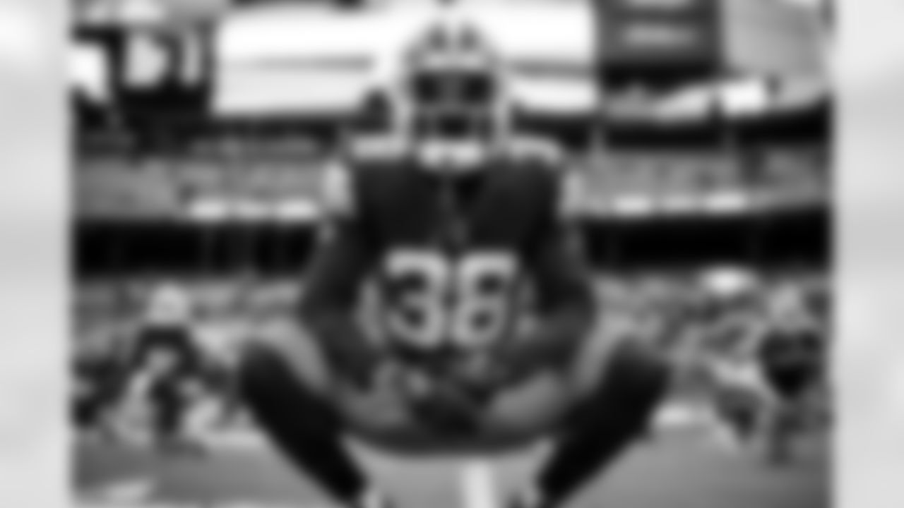 Cornerback A.J. Green (38) before a NFL football game between the Baltimore Ravens and Cleveland Browns on December 17, 2022 at FirstEnergy Stadium. The Browns won 13-3.