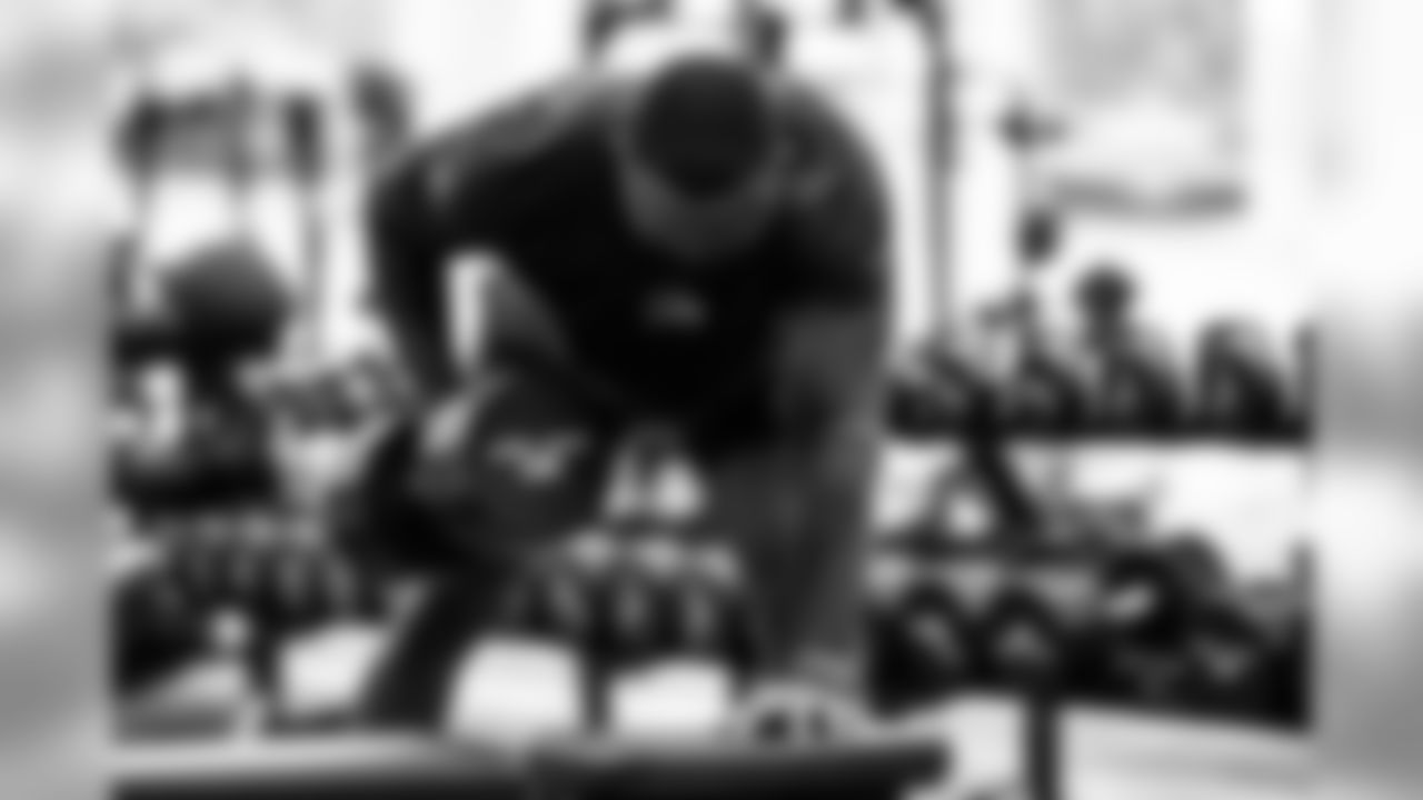 Linebacker Jacob Phillips (50) during workouts on August 4, 2020