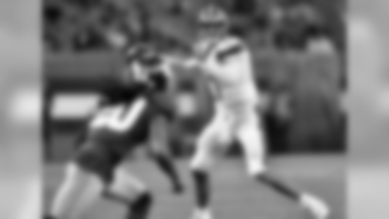 QB Brock Osweiler looks to pass.
