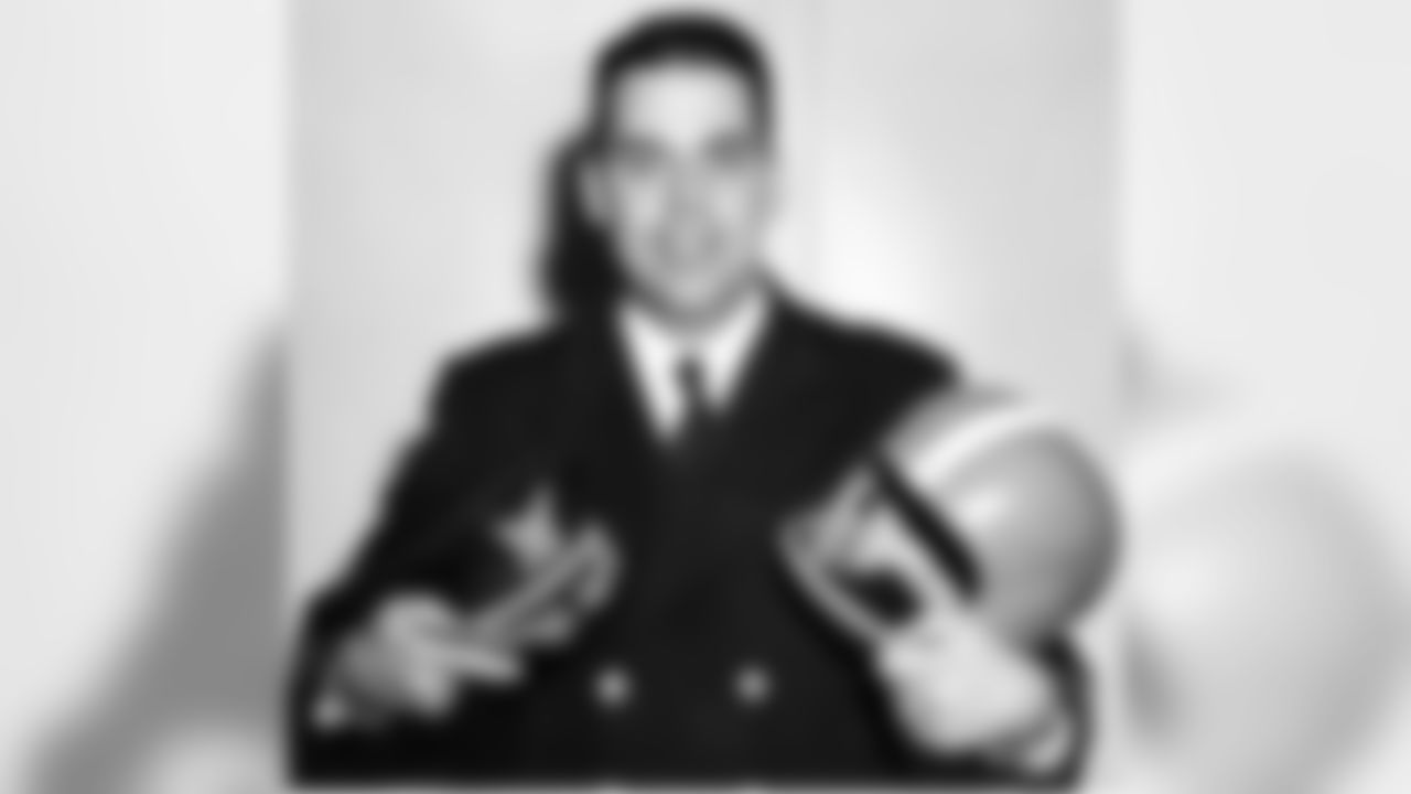 Browns Hall of Fame quarterback, Otto Graham, after being sworn into the United States Coast Guard in 1959. He served as head football coach and athletic director at the Coast Guard Academy. Graham had served in the Navy during WWII.