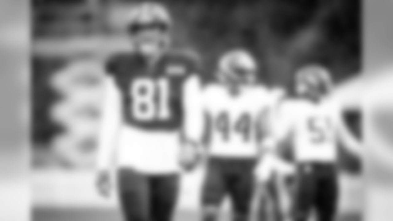 Tight end Austin Hooper (81) during practice on August 17, 2020