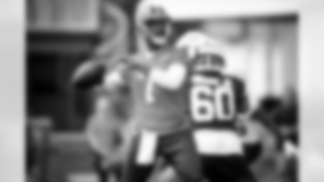 Quarterback Jacoby Brissett (7) during the third day of training camp at CrossCountry Mortgage Campus on July 29, 2022.