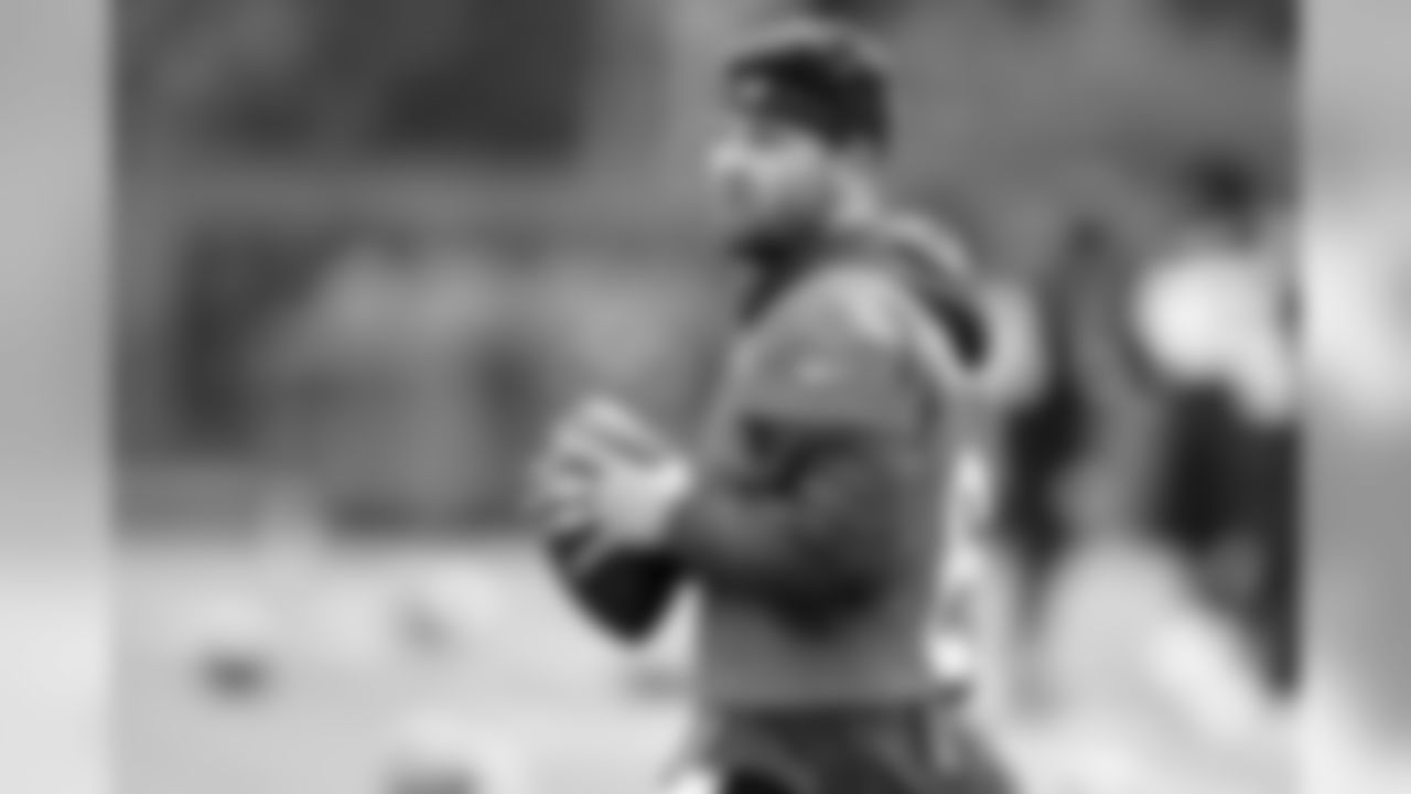 Quarterback Baker Mayfield (6) during the ninth practice of OTAs on May 30, 2019.