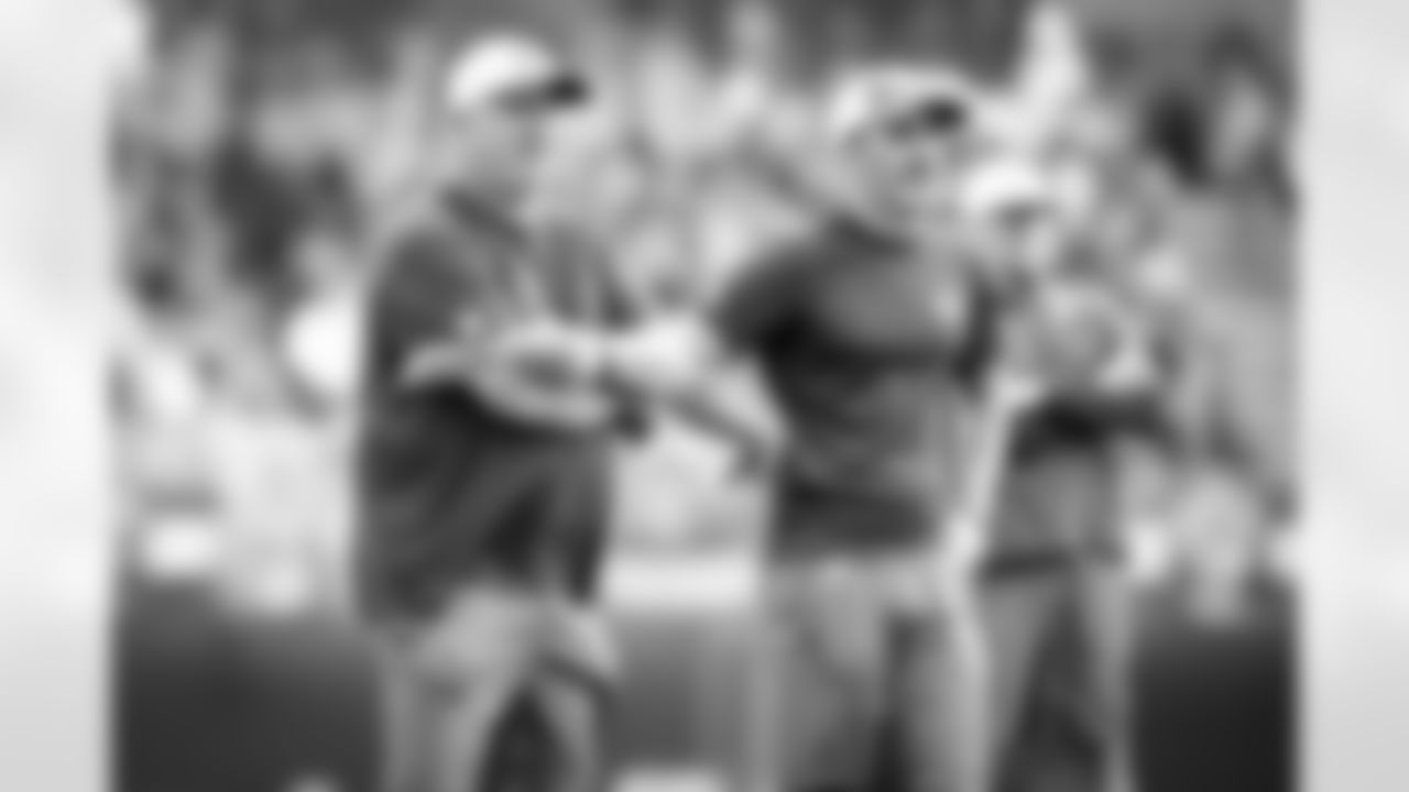 Offensive Coordinator Alex Van Pelt during the eleventh day of training camp on August 10, 2021.