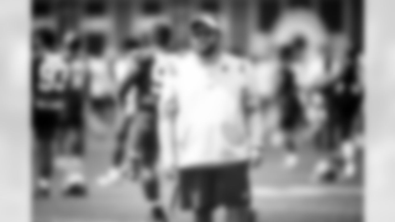 Run Game Coordinator Ben Bloom during the third day of training camp on July 30, 2021.