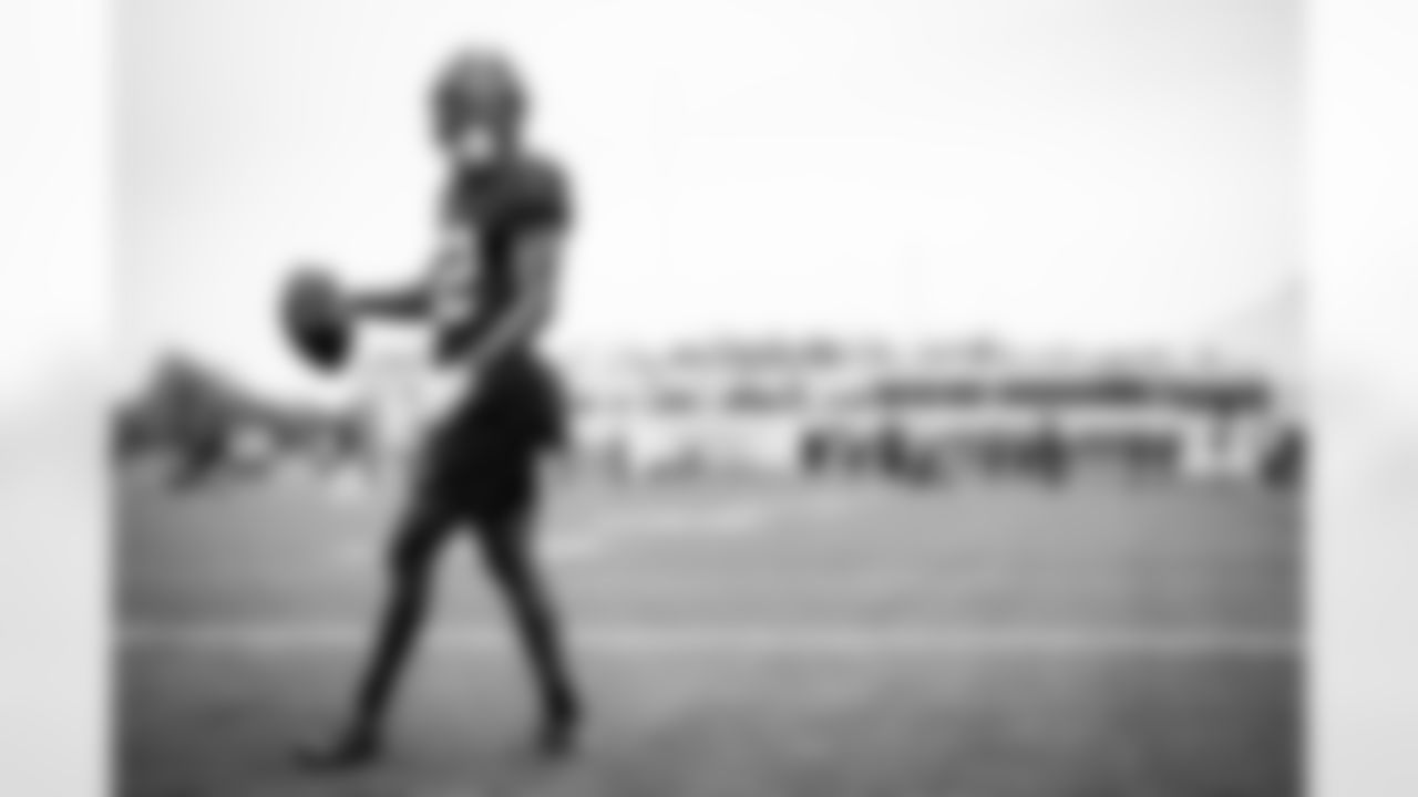 Wide receiver Mike Harley Jr. (82) during practice on the first day of Rookie Minicamp at CrossCountry Mortgage Campus on May 12, 2023.