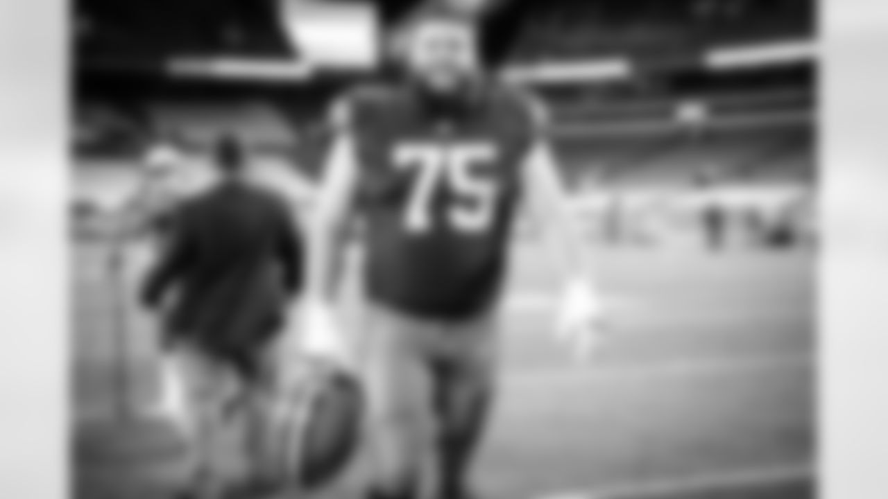 Offensive guard Joel Bitonio (75) after a NFL football game between the Indianapolis Colts and Cleveland Browns on October 11, 2020 at FirstEnergy Stadium. The Browns won 32-23.