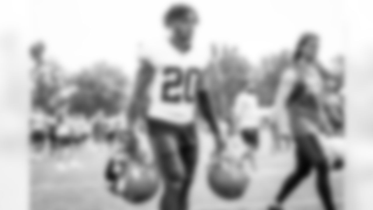 Cornerback Greg Newsome II (20) during the first day of joint practices with the New York Giants on August 19, 2021.