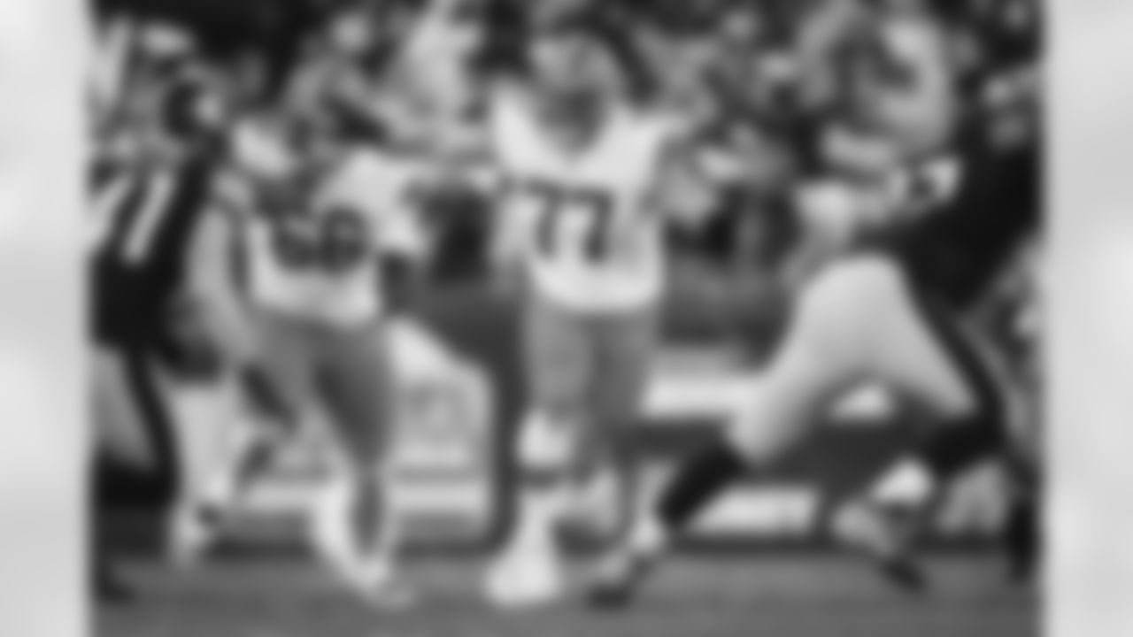 Offensive guard Wyatt Teller (77) during a NFL football game between the Cleveland Browns and Pittsburgh Steelers on January 8, 2023 at Acrisure Stadium.