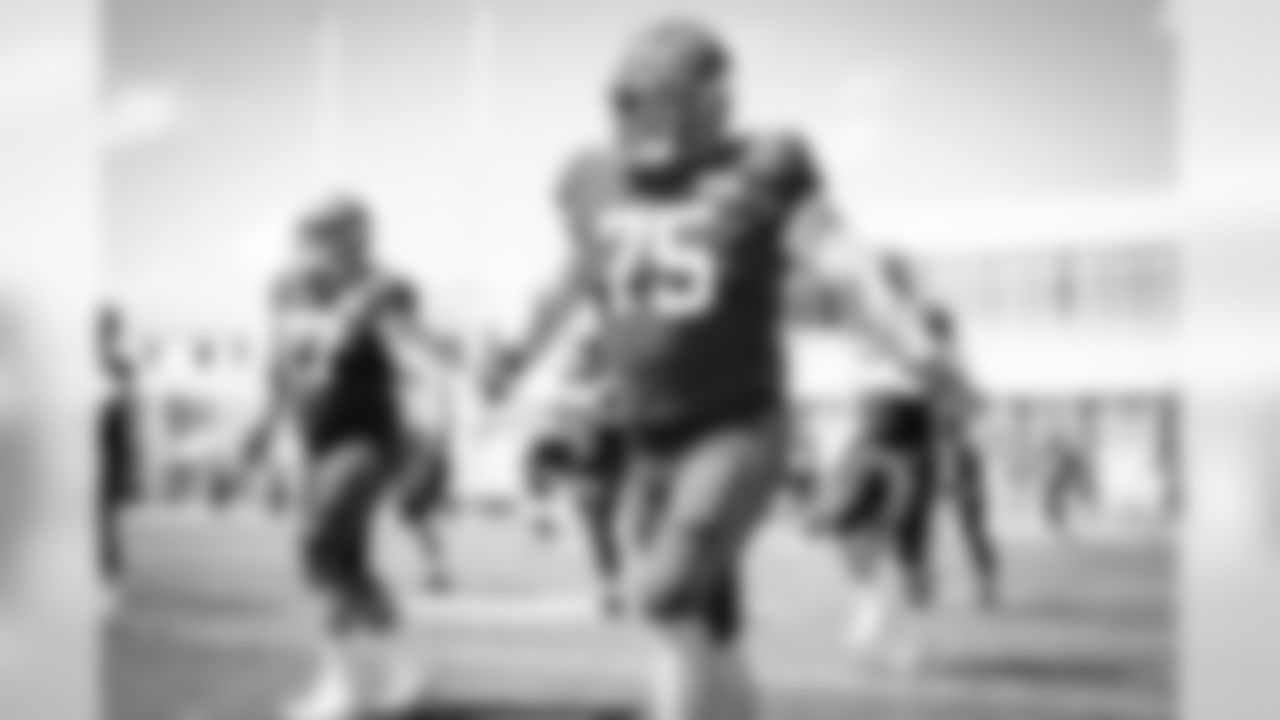 Offensive guard Joel Bitonio (75) during practice on August 18, 2020