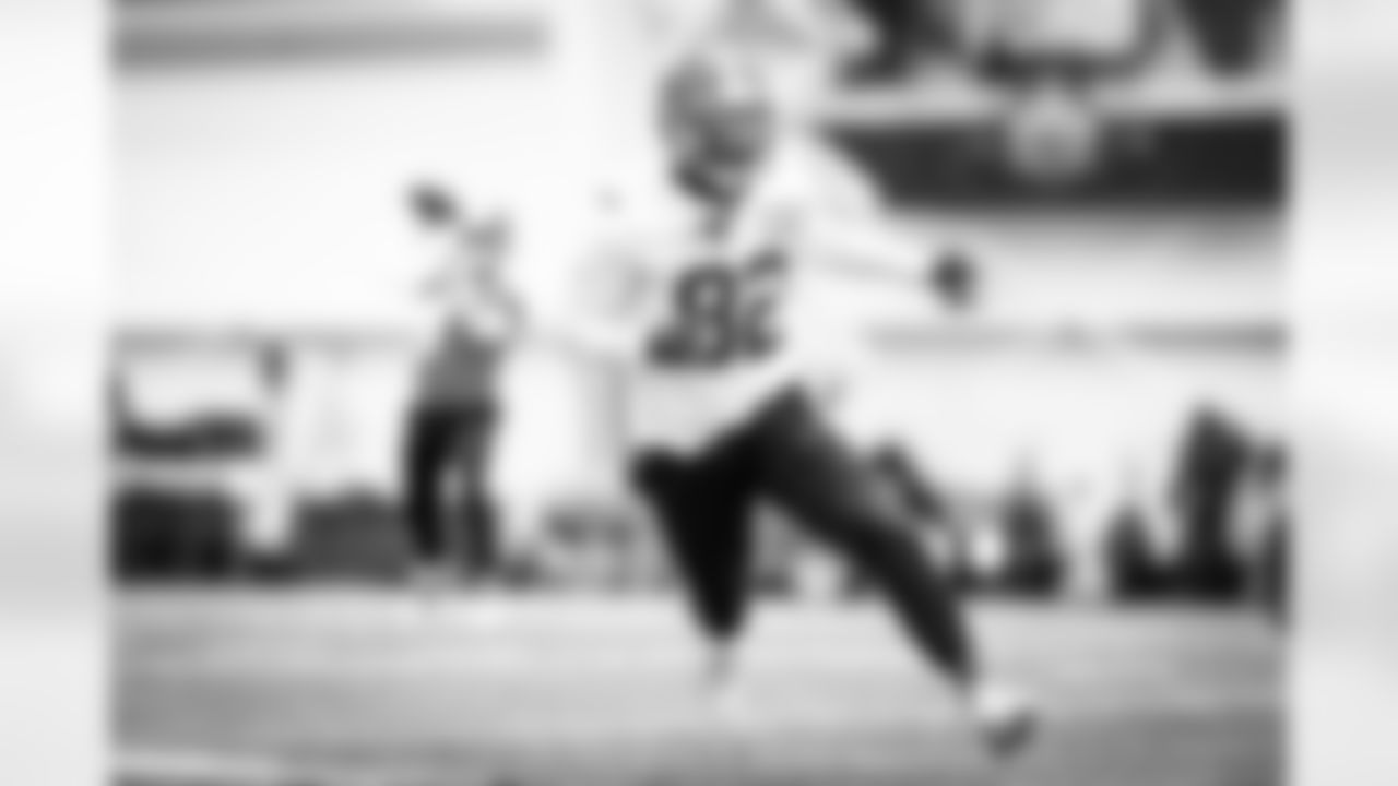 Wide receiver Rashard Higgins (82) during practice on December 22, 2021.