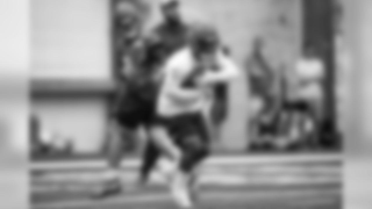 Running Back Duke Johnson Jr. (29) during the second day of minicamp on June 5, 2019.