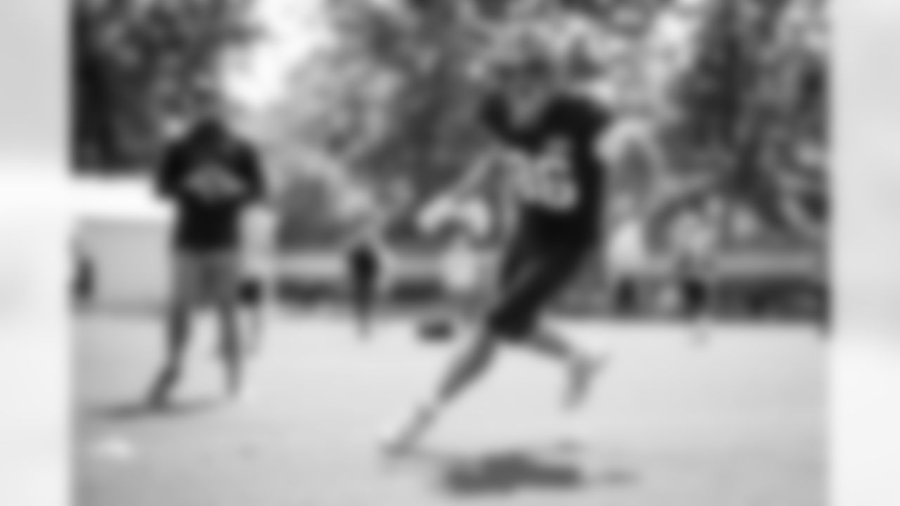 Tight end Miller Forristall (86) during practice at CrossCountry Mortgage Campus on August 31, 2022.