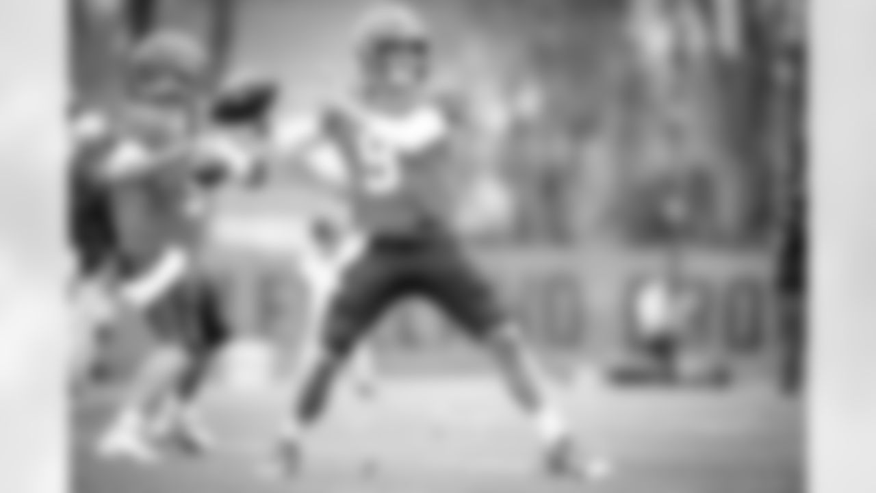Quarterback Nick Mullens (9) during practice on November 17, 2021.