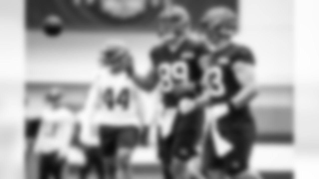 Tight end Stephen Carlson (89) during practice on September 7, 2020