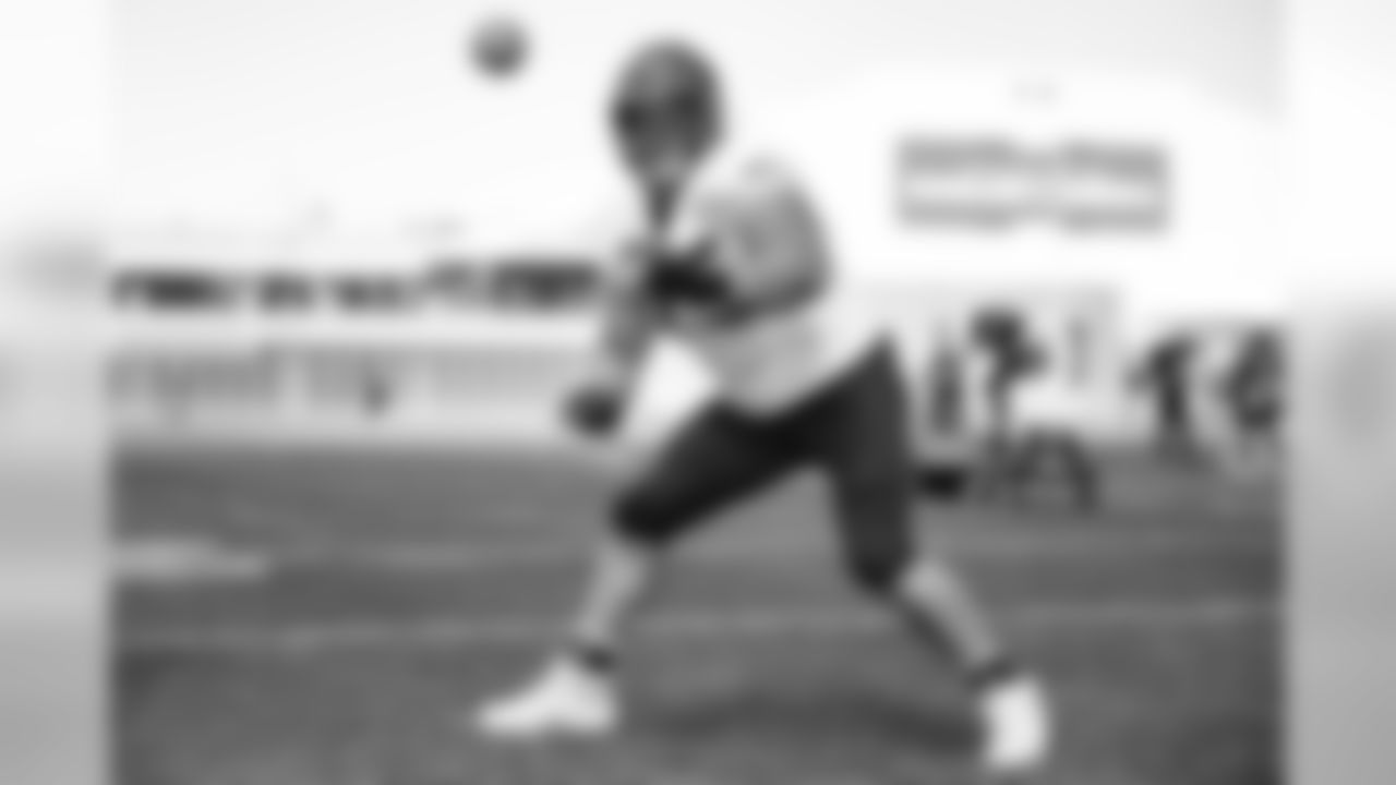 Offensive guard Joel Bitonio (75) during the thirteenth day of camp on August 10, 2019.