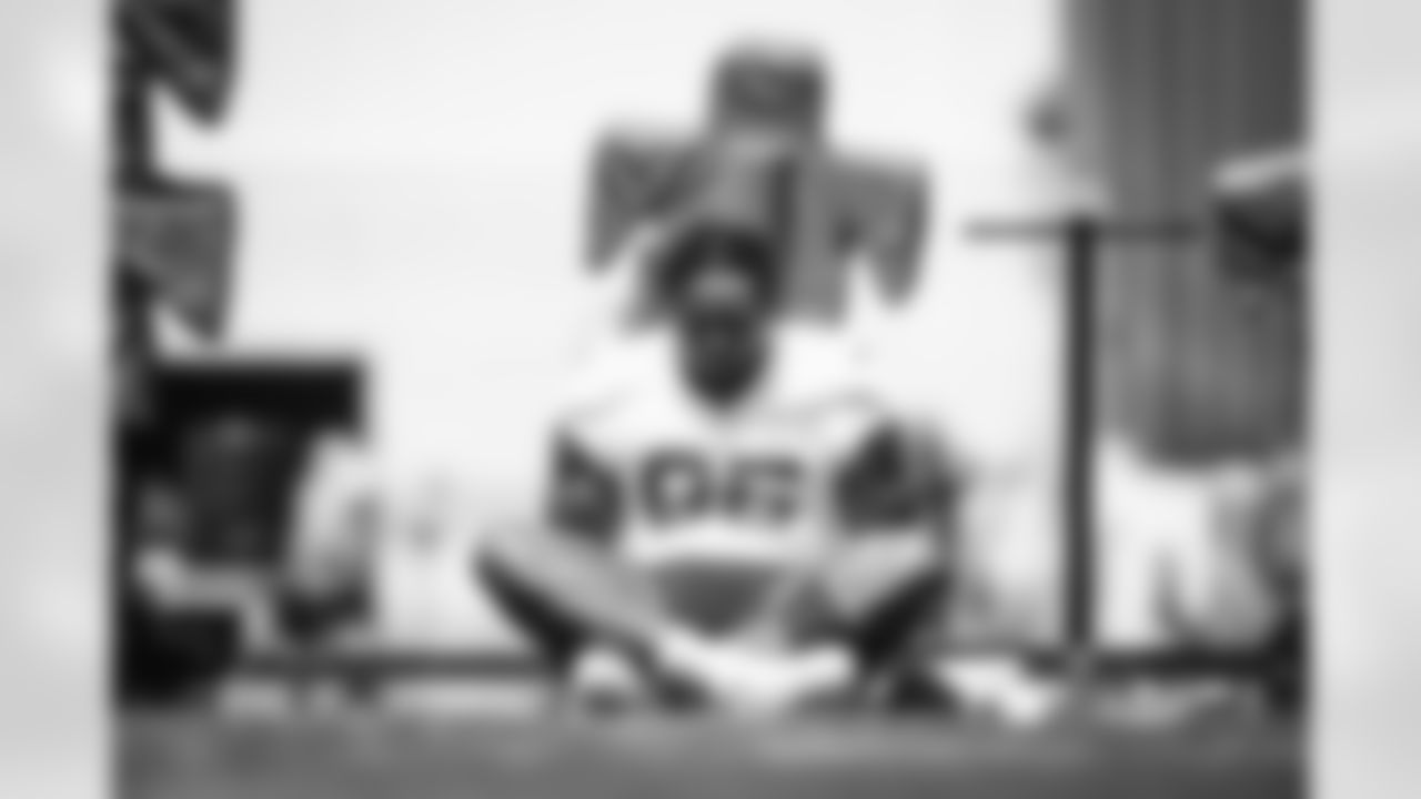 Defensive end Myles Garrett (95) during the fourth day of training camp at CrossCountry Mortgage Campus on July 30, 2022.