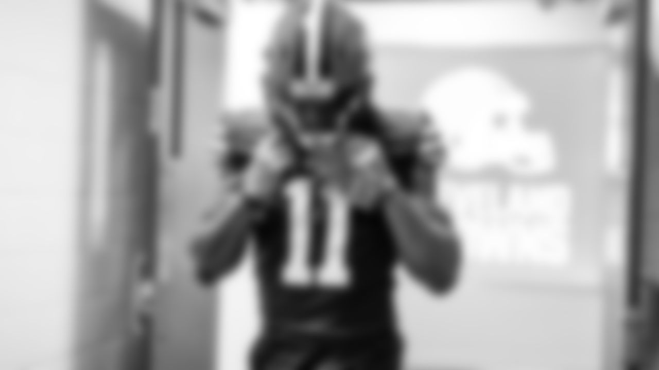 The Cleveland Browns prepare to face the Las Vegas Raiders at FirstEnergy Stadium in Week 15 of the 2021 NFL season.
