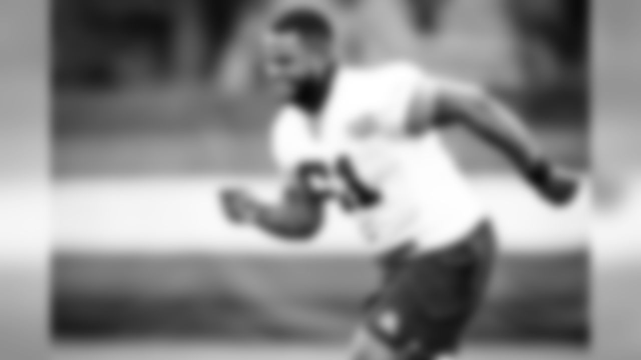 Defensive tackle Jordan Elliott (61) during workouts on July 30, 2020