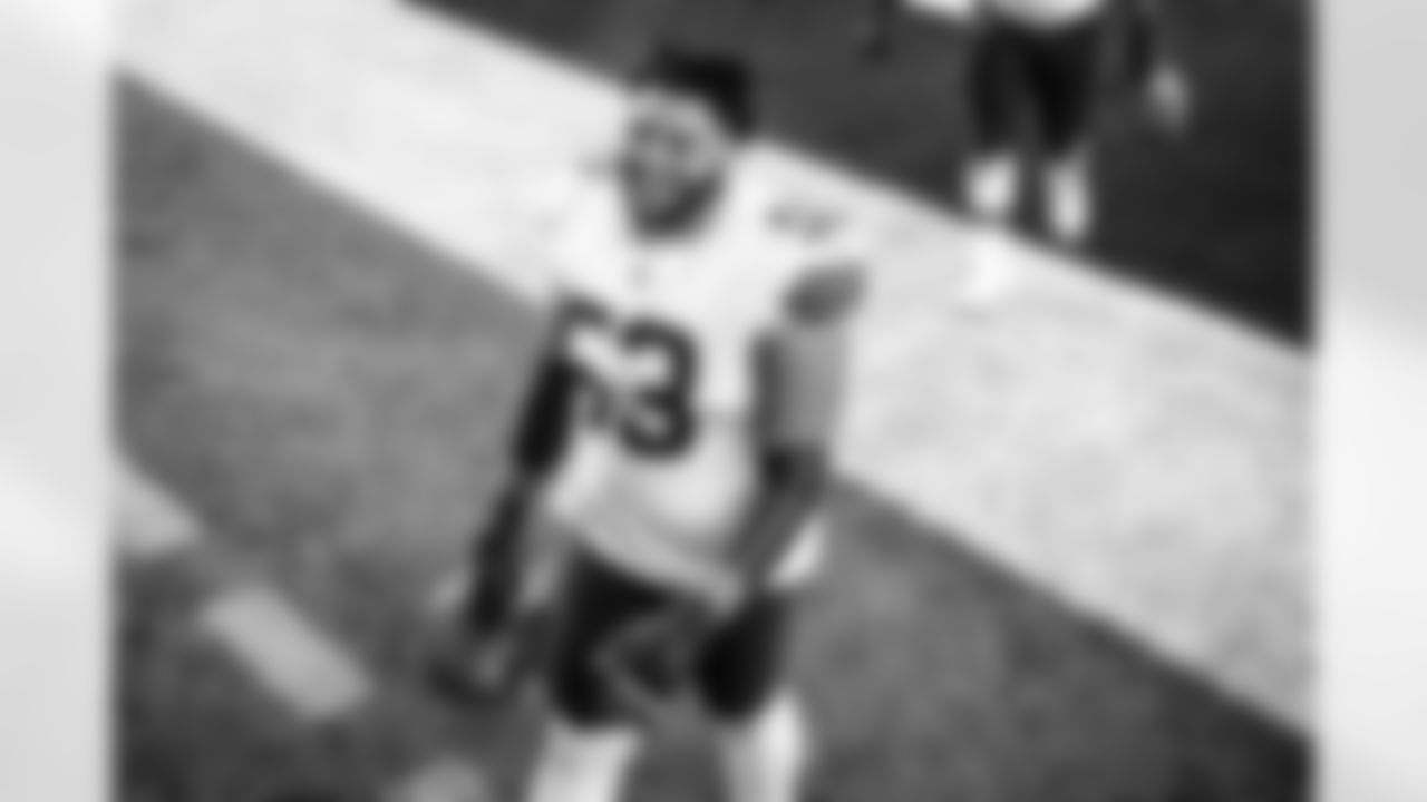Center Nick Harris (53) after a NFL football game between the Cleveland Browns and New York Giants on December 20, 2020 on Sunday Night Football at MetLife Stadium. The Browns won 20-6.