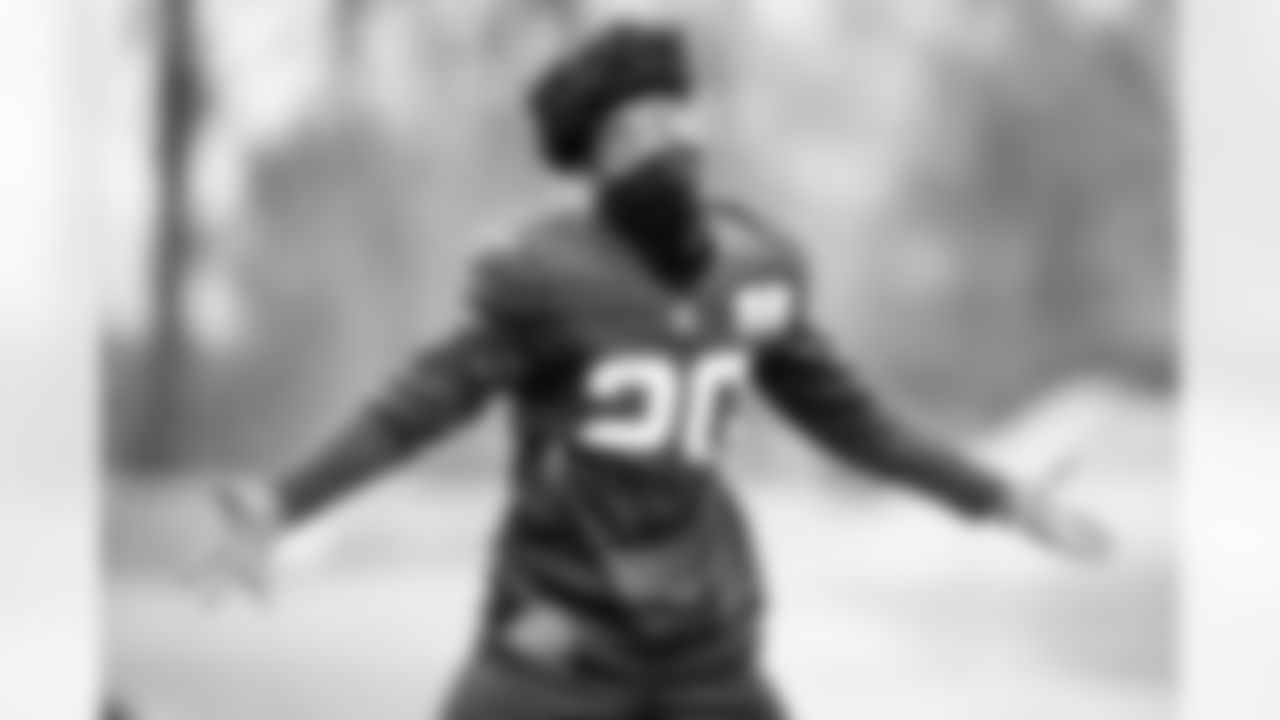 Cornerback Greg Newsome II (20) during practice on December 30, 2021.