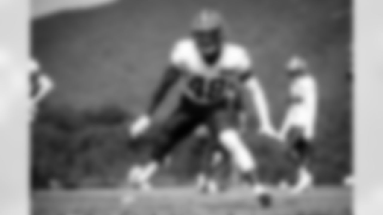 Safety Tanner McCalister (48) during Day 4 of Training Camp at The Greenbrier on July 28, 2023.