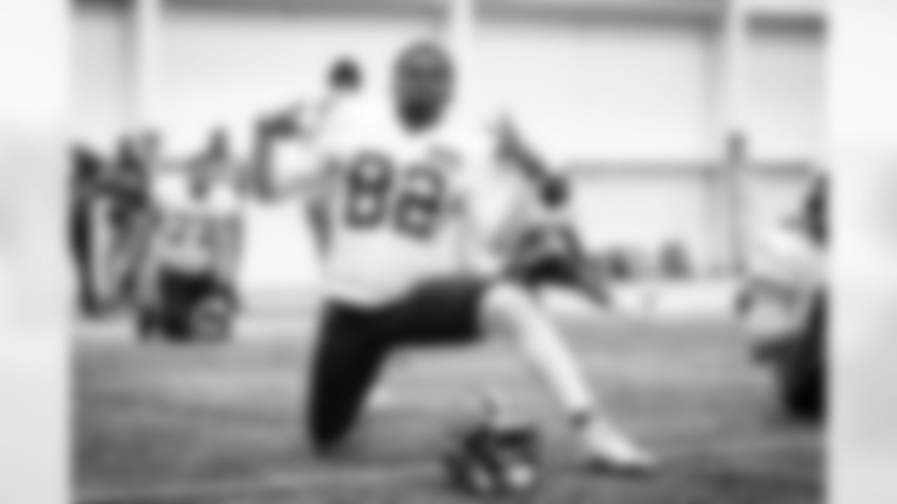 Wide receiver Mike Harley Jr. (82) during practice at CrossCountry Mortgage Campus on November 30, 2022.