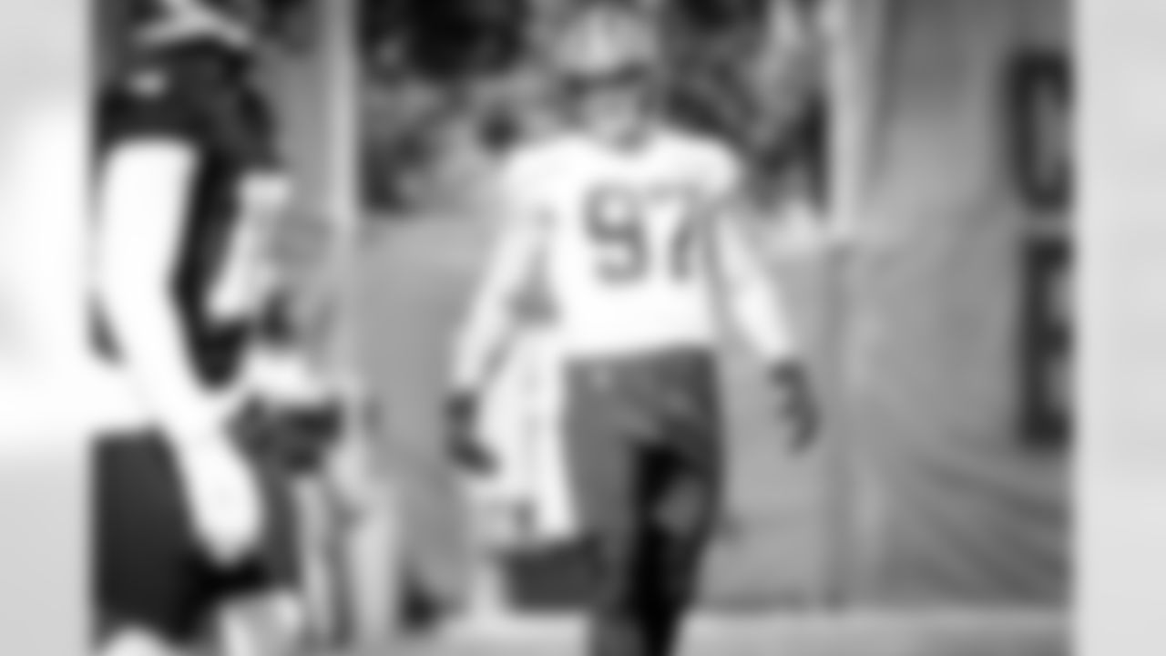 Defensive end Porter Gustin (97) during practice on September 21, 2020