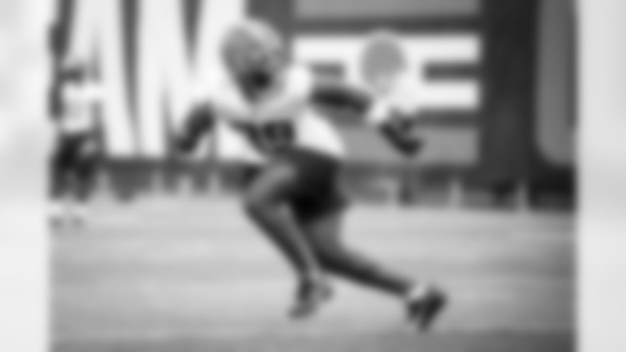 Defensive back Caleb Biggers (39) during practice on the first day of Rookie Minicamp at CrossCountry Mortgage Campus on May 12, 2023.