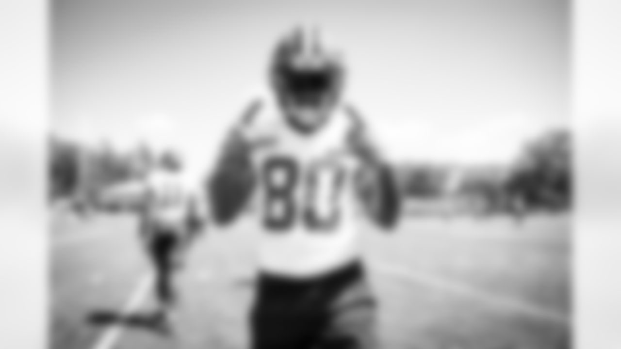 Wide receiver Jarvis Landry (80) during the fifth day of training camp on August 2, 2021.